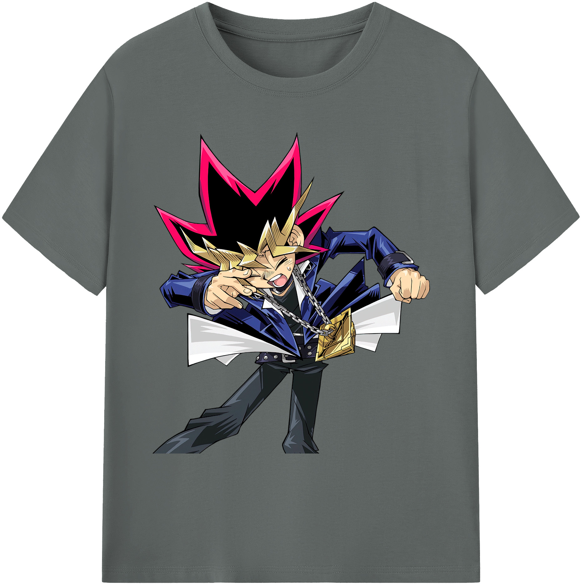 （画像用） 遊☆戯☆王 Yu-Gi-Oh! 綿100％ メンズ半袖Tシャツ｜肌触りやわらか＆通気性